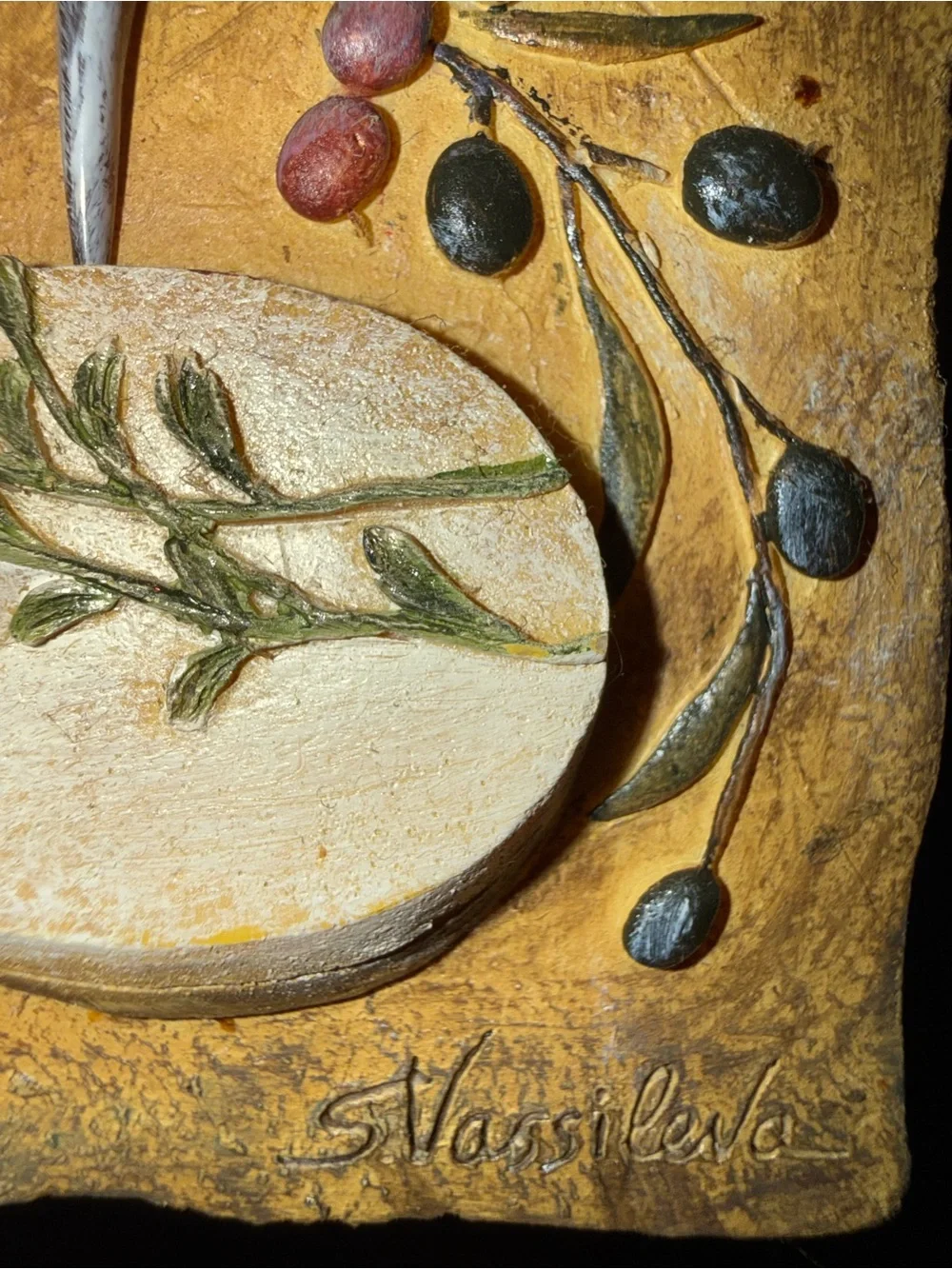 Still Life Fruit Wall Art - Multicolor Decorative 3D Resin Plaque